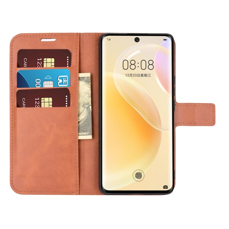 For Huawei Nova 8 5G Retro Calf Pattern Buckle Horizontal Flip Leather Case with Holder & Card Slots & Wallet