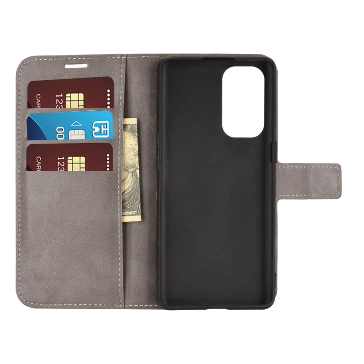For OPPO Reno5 5G Retro Calf Pattern Buckle Horizontal Flip Leather Case with Holder & Card Slots & Wallet