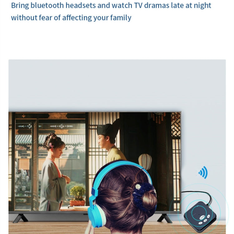YET-T5 OLED Bluetooth 5.0 2-in-1 Car Home TV Computer Audio Receiver Transmitter