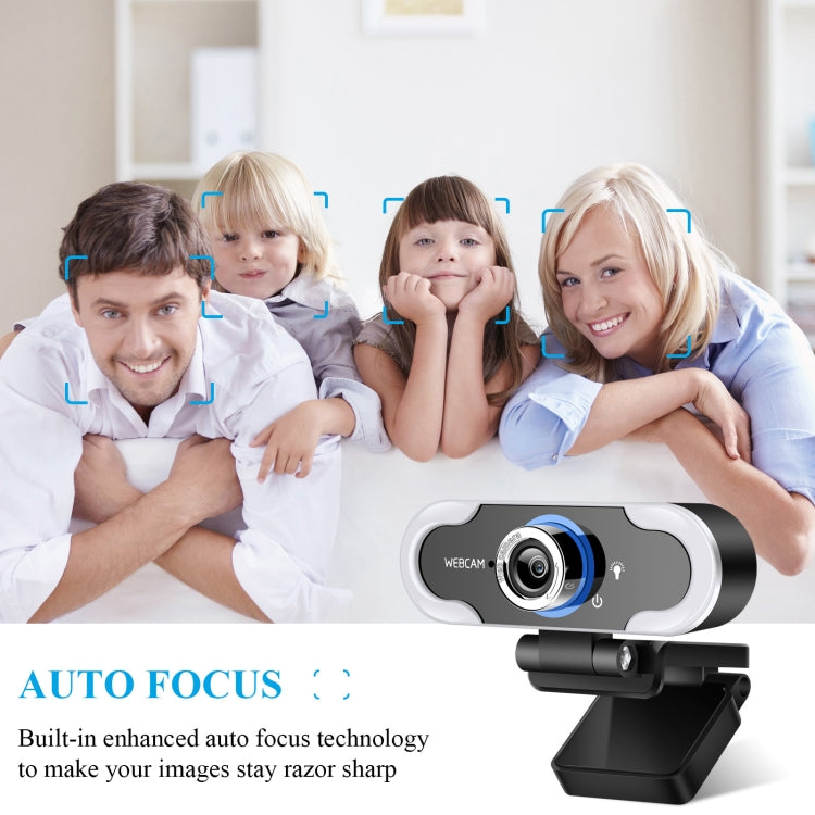 C13 1080P High-Definition Touch 3-level Brightness Web Camera Fill Light Camera Live Webcast Webcam with Tripod