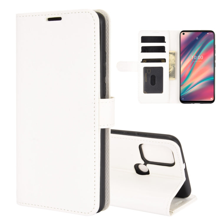 For wiko view 5 R64 Texture Single Horizontal Flip Protective Case with Holder & Card Slots & Wallet& Photo Frame