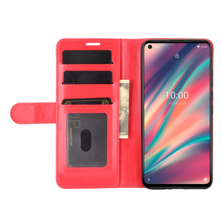 For wiko view 5 R64 Texture Single Horizontal Flip Protective Case with Holder & Card Slots & Wallet& Photo Frame
