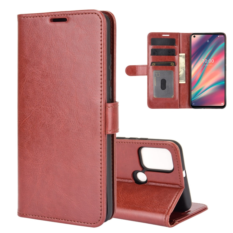 For wiko view 5 R64 Texture Single Horizontal Flip Protective Case with Holder & Card Slots & Wallet& Photo Frame