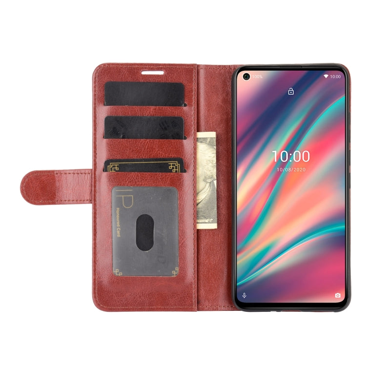 For wiko view 5 R64 Texture Single Horizontal Flip Protective Case with Holder & Card Slots & Wallet& Photo Frame