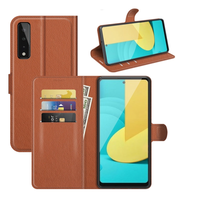 For LG Stylo 7 5G Litchi Texture Horizontal Flip Protective Case with Holder & Card Slots & Wallet