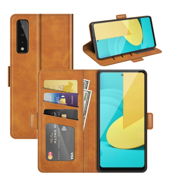 For LG Stylo 7 5G Dual-side Magnetic Buckle Horizontal Flip Leather Case with Holder & Card Slots & Wallet