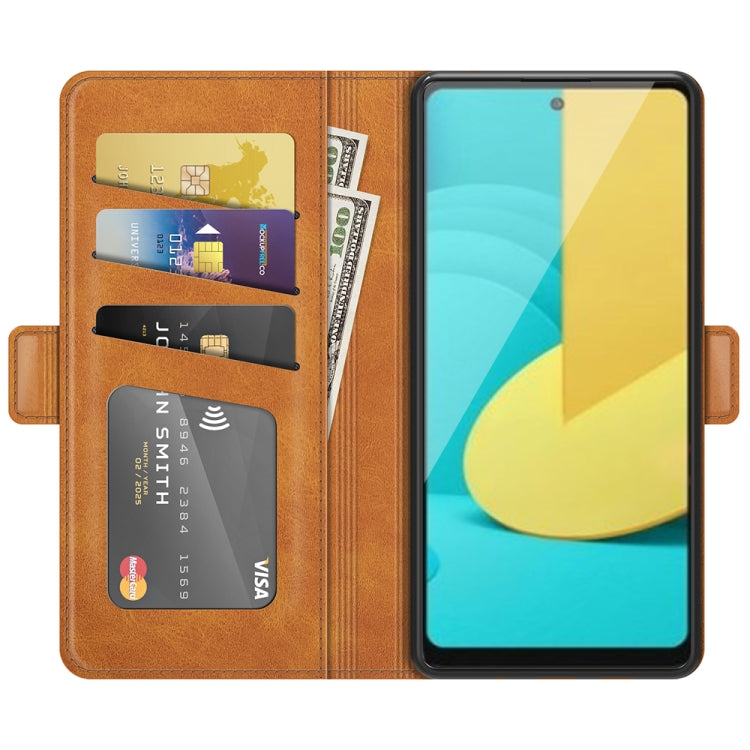 For LG Stylo 7 5G Dual-side Magnetic Buckle Horizontal Flip Leather Case with Holder & Card Slots & Wallet