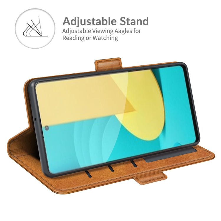 For LG Stylo 7 5G Dual-side Magnetic Buckle Horizontal Flip Leather Case with Holder & Card Slots & Wallet