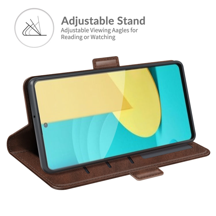 For LG Stylo 7 5G Dual-side Magnetic Buckle Horizontal Flip Leather Case with Holder & Card Slots & Wallet