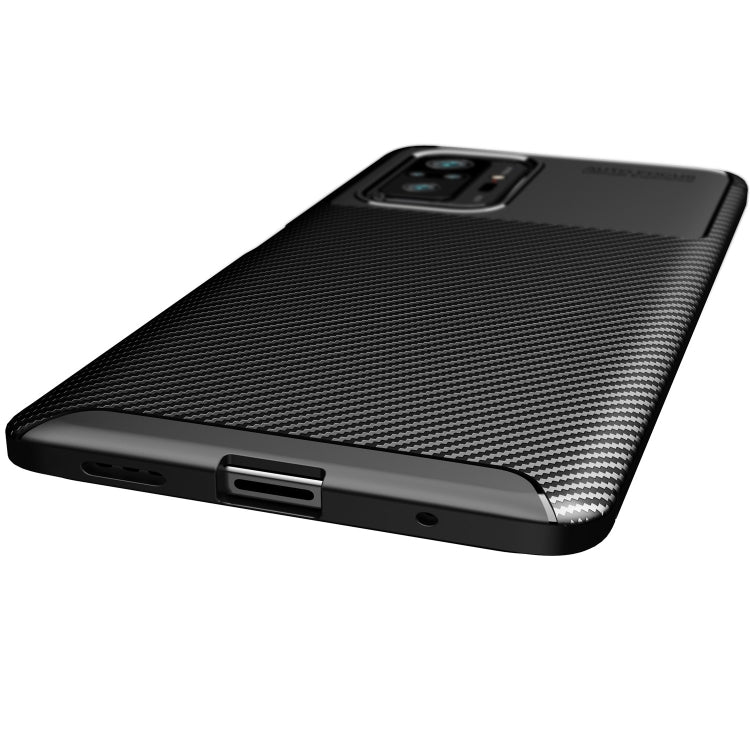 For Xiaomi Redmi Note 10 4G Carbon Fiber Texture Shockproof TPU Case