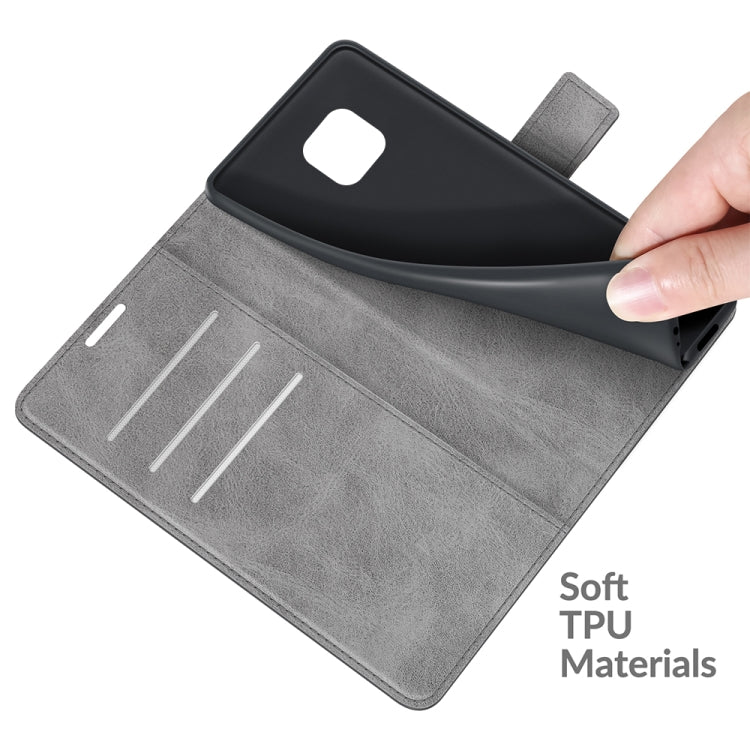 Retro Calf Pattern Buckle Card Wallet Left and Right Flip Phone Holster with Bracket Function For Motorola G Power 2021