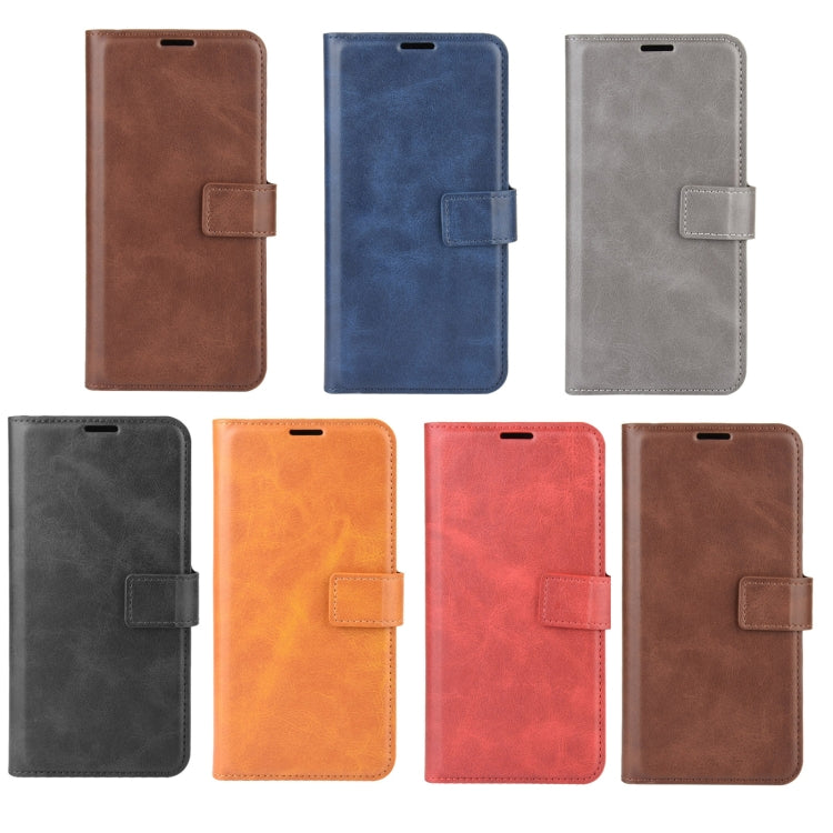 Retro Calf Pattern Buckle Card Wallet Left and Right Flip Phone Holster with Bracket Function For Galaxy S21 Ultra