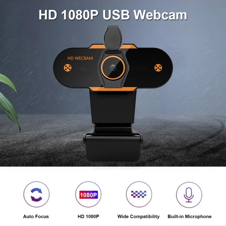 312 1080P HD USB 2.0 PC Desktop Camera Webcam with Mic, Cable Length: about 1.3m, Configuration:with Tripod