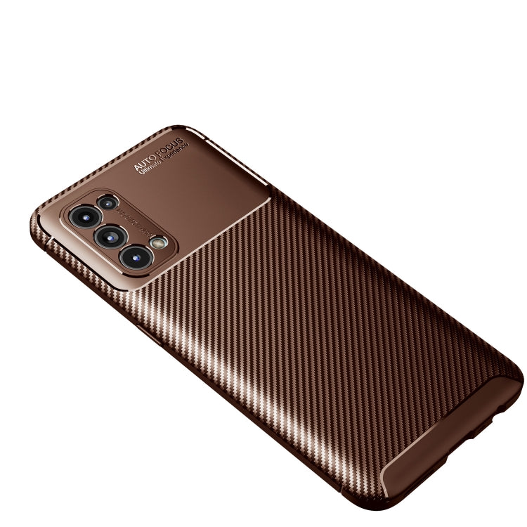 For OPPO Find X3 Lite Carbon Fiber Texture Shockproof TPU Case