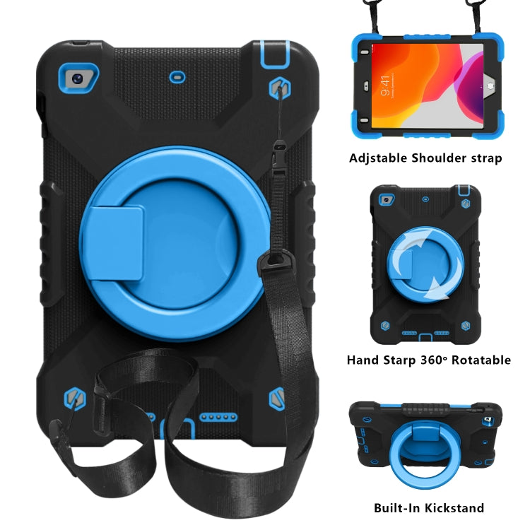 PC + Silicone Shockproof Combination Case with 360 Degree Rotating Holder & Handle & Shoulder Strap For iPad mini 5 / mini 4