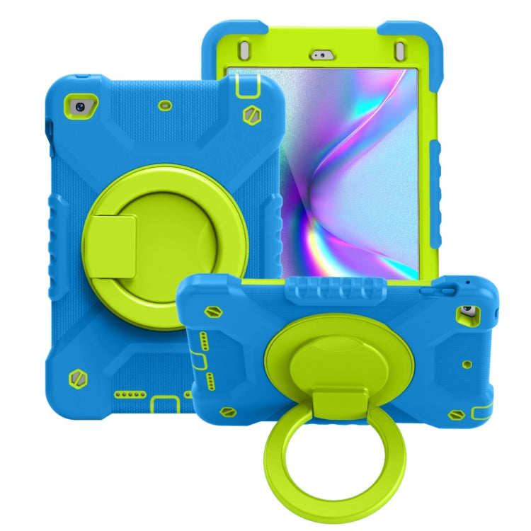PC + Silicone Shockproof Combination Case with 360 Degree Rotating Holder & Handle & Shoulder Strap For iPad mini 5 / mini 4