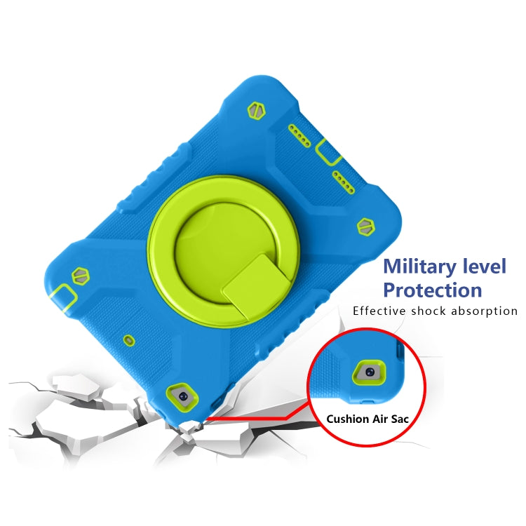 PC + Silicone Shockproof Combination Case with 360 Degree Rotating Holder & Handle & Shoulder Strap For iPad mini 5 / mini 4