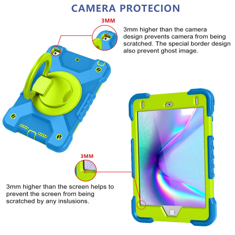PC + Silicone Shockproof Combination Case with 360 Degree Rotating Holder & Handle & Shoulder Strap For iPad mini 5 / mini 4