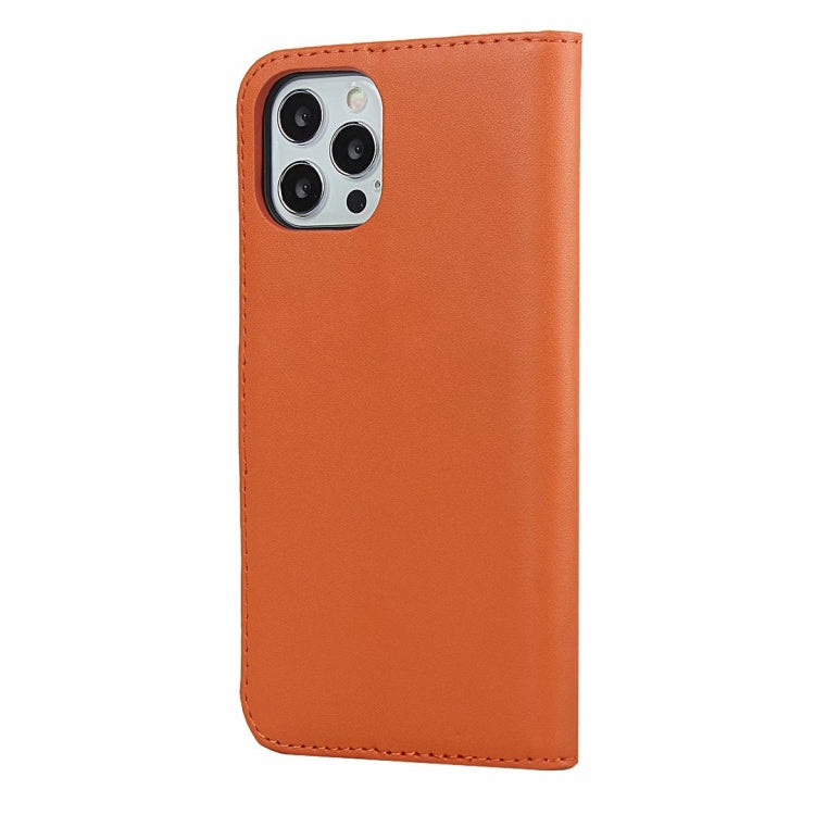 For iPhone 12 Pro Max Plain Texture Cowhide Leather Horizontal Flip Case with Magnetic Clasp & Holder & Card Slots & Wallet