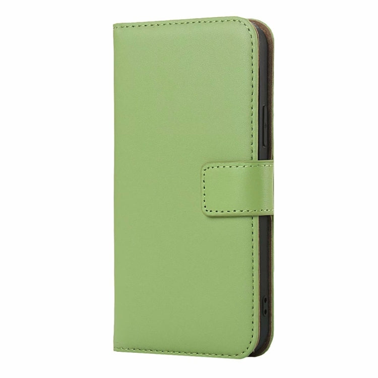For iPhone 12 / 12 Pro Plain Texture Cowhide Leather Horizontal Flip Case with Magnetic Clasp & Holder & Card Slots & Wallet