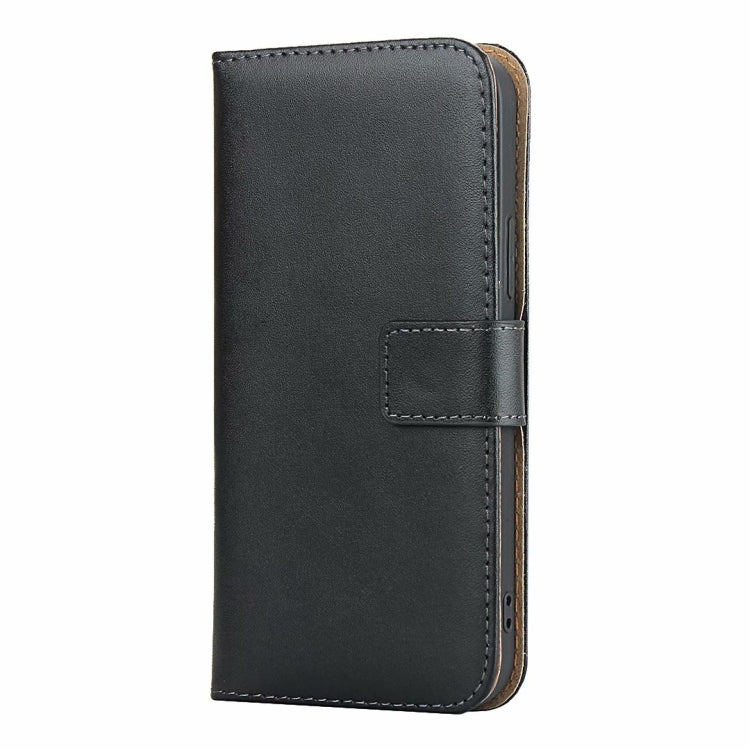 For iPhone 12 mini Plain Texture Cowhide Leather Horizontal Flip Case with Magnetic Clasp & Holder & Card Slots & Wallet