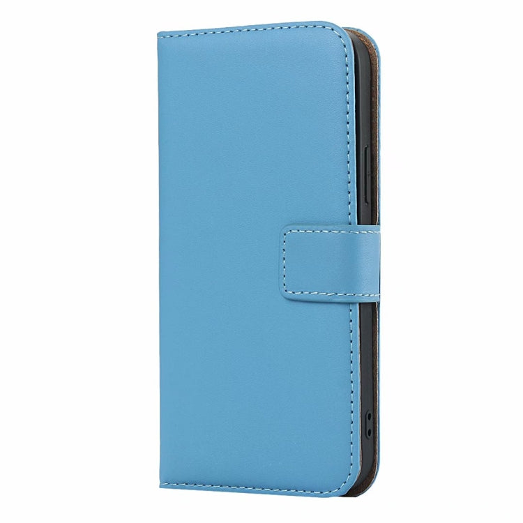 For iPhone 12 mini Plain Texture Cowhide Leather Horizontal Flip Case with Magnetic Clasp & Holder & Card Slots & Wallet