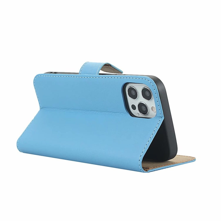 For iPhone 12 mini Plain Texture Cowhide Leather Horizontal Flip Case with Magnetic Clasp & Holder & Card Slots & Wallet