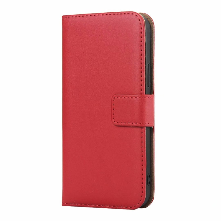 For iPhone 12 mini Plain Texture Cowhide Leather Horizontal Flip Case with Magnetic Clasp & Holder & Card Slots & Wallet