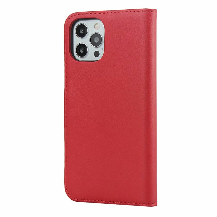 For iPhone 12 mini Plain Texture Cowhide Leather Horizontal Flip Case with Magnetic Clasp & Holder & Card Slots & Wallet