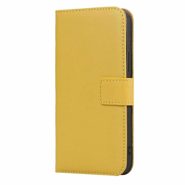 For iPhone 12 mini Plain Texture Cowhide Leather Horizontal Flip Case with Magnetic Clasp & Holder & Card Slots & Wallet
