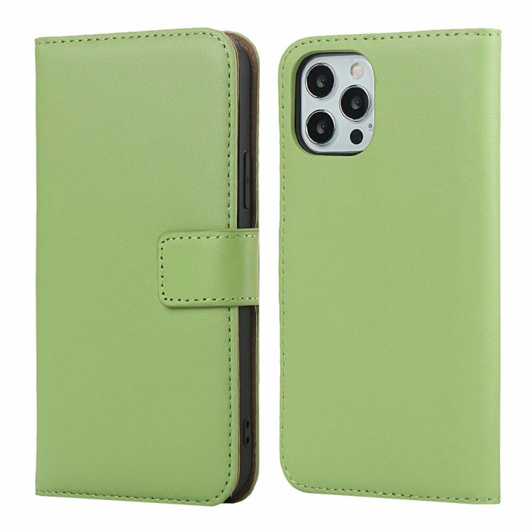 For iPhone 12 mini Plain Texture Cowhide Leather Horizontal Flip Case with Magnetic Clasp & Holder & Card Slots & Wallet