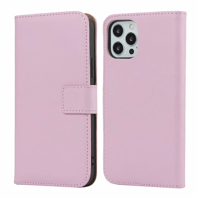 For iPhone 12 mini Plain Texture Cowhide Leather Horizontal Flip Case with Magnetic Clasp & Holder & Card Slots & Wallet