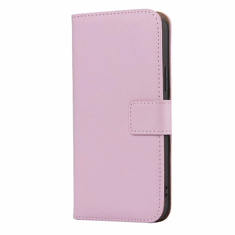 For iPhone 12 mini Plain Texture Cowhide Leather Horizontal Flip Case with Magnetic Clasp & Holder & Card Slots & Wallet