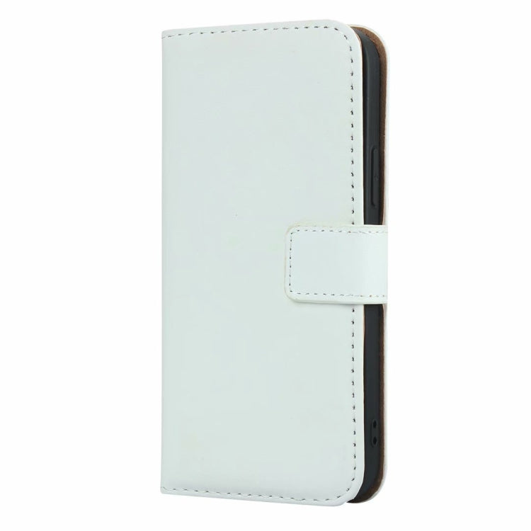 For iPhone 12 mini Plain Texture Cowhide Leather Horizontal Flip Case with Magnetic Clasp & Holder & Card Slots & Wallet