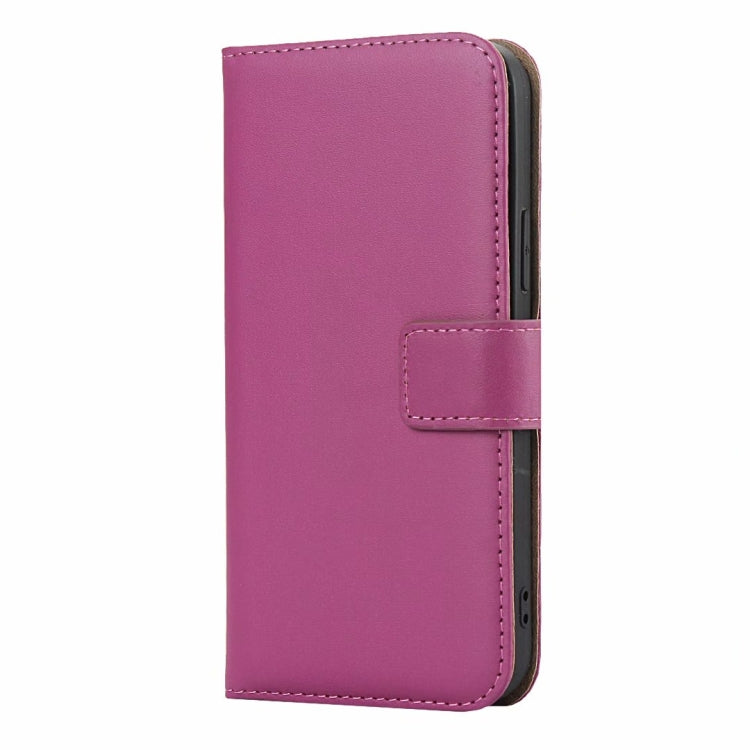 For iPhone 12 mini Plain Texture Cowhide Leather Horizontal Flip Case with Magnetic Clasp & Holder & Card Slots & Wallet