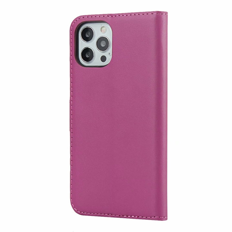 For iPhone 12 mini Plain Texture Cowhide Leather Horizontal Flip Case with Magnetic Clasp & Holder & Card Slots & Wallet