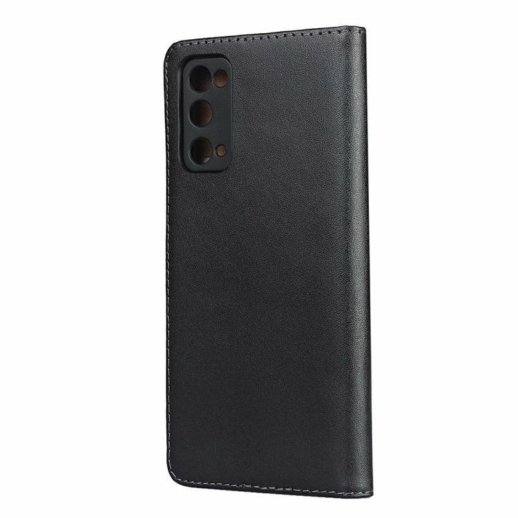 Plain Texture Cowhide Leather Horizontal Flip Case with Magnetic Clasp & Holder & Card Slots & Wallet For Samsung Galaxy S20 FE