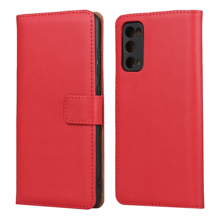 Plain Texture Cowhide Leather Horizontal Flip Case with Magnetic Clasp & Holder & Card Slots & Wallet For Samsung Galaxy S20 FE