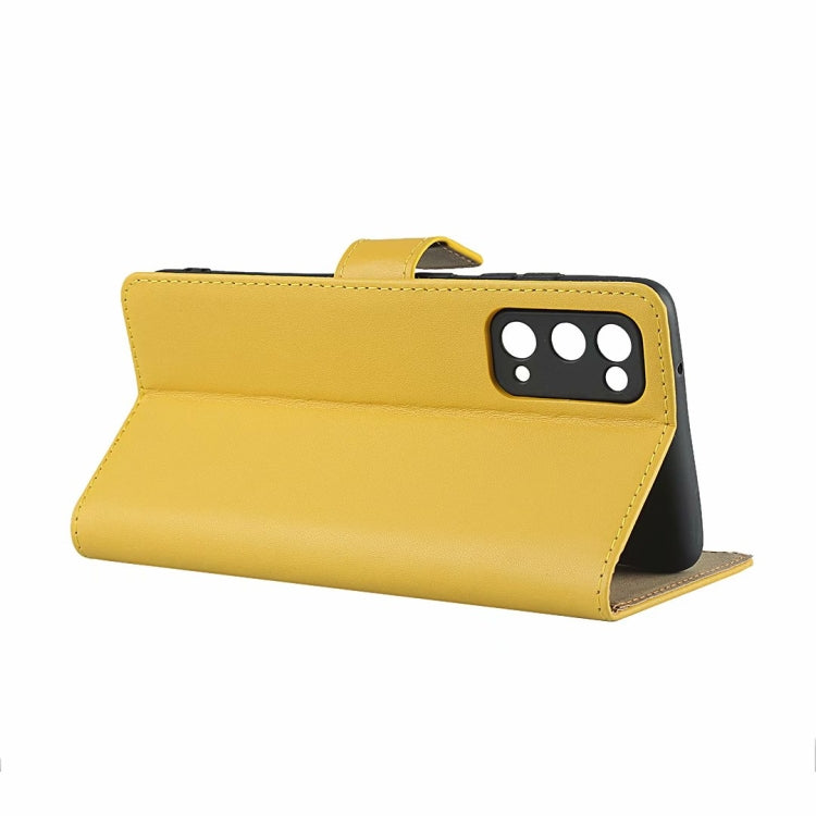 Plain Texture Cowhide Leather Horizontal Flip Case with Magnetic Clasp & Holder & Card Slots & Wallet For Samsung Galaxy S20 FE