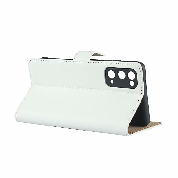 Plain Texture Cowhide Leather Horizontal Flip Case with Magnetic Clasp & Holder & Card Slots & Wallet For Samsung Galaxy S20 FE