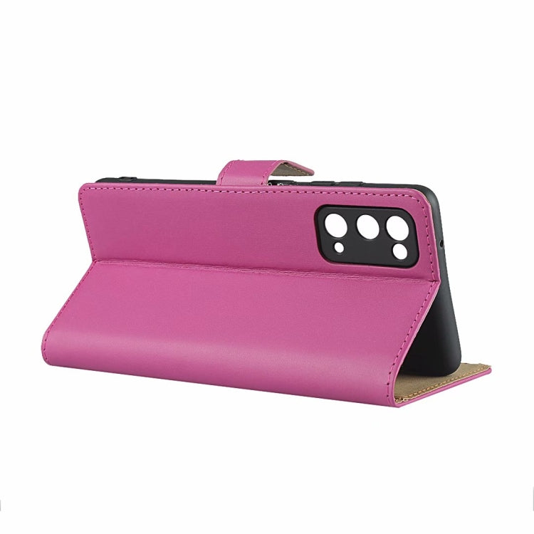 Plain Texture Cowhide Leather Horizontal Flip Case with Magnetic Clasp & Holder & Card Slots & Wallet For Samsung Galaxy S20 FE