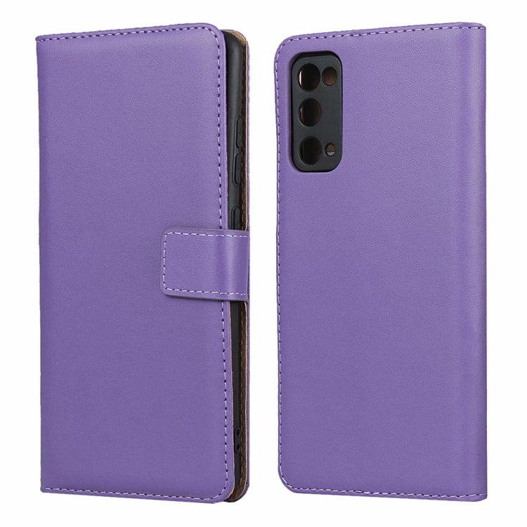 Plain Texture Cowhide Leather Horizontal Flip Case with Magnetic Clasp & Holder & Card Slots & Wallet For Samsung Galaxy S20 FE