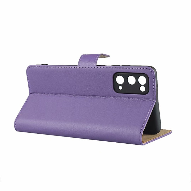 Plain Texture Cowhide Leather Horizontal Flip Case with Magnetic Clasp & Holder & Card Slots & Wallet For Samsung Galaxy S20 FE