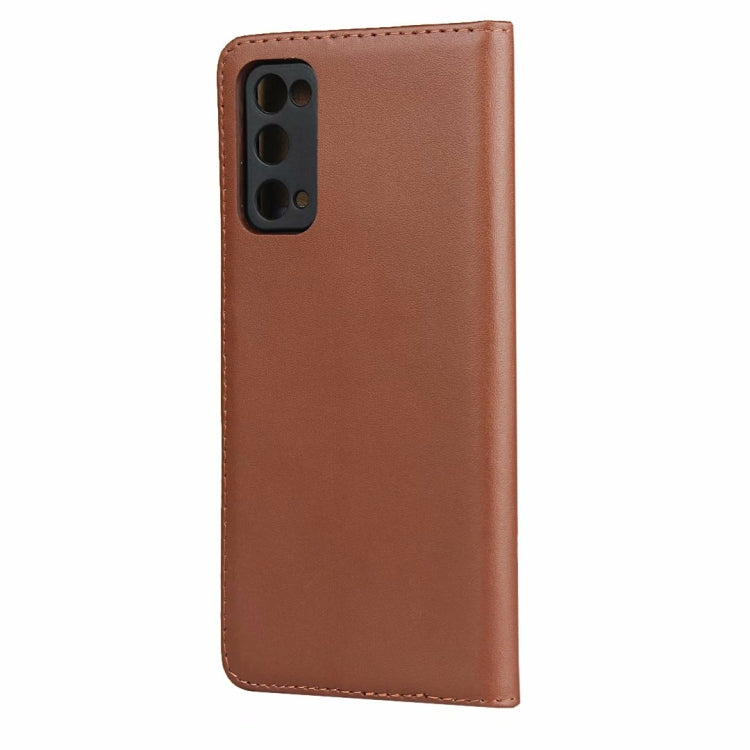 Plain Texture Cowhide Leather Horizontal Flip Case with Magnetic Clasp & Holder & Card Slots & Wallet For Samsung Galaxy S20 FE