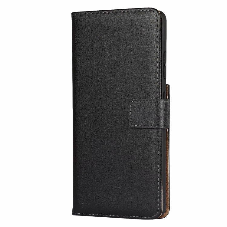 Plain Texture Cowhide Leather Horizontal Flip Case with Magnetic Clasp & Holder & Card Slots & Wallet For Samsung Galaxy S21 Ultra 5G(Black)