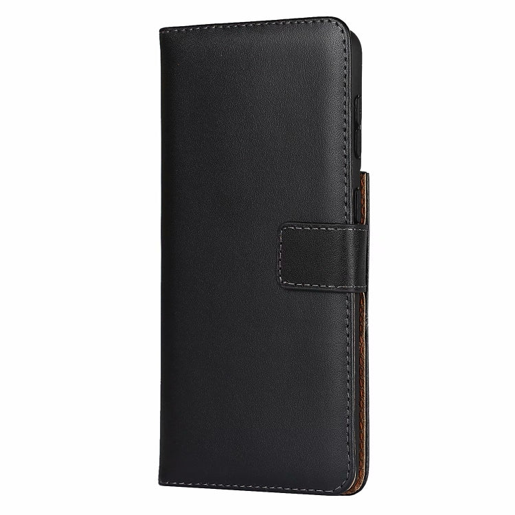 Plain Texture Cowhide Leather Horizontal Flip Case with Magnetic Clasp & Holder & Card Slots & Wallet For Samsung Galaxy S21 5G(Black)