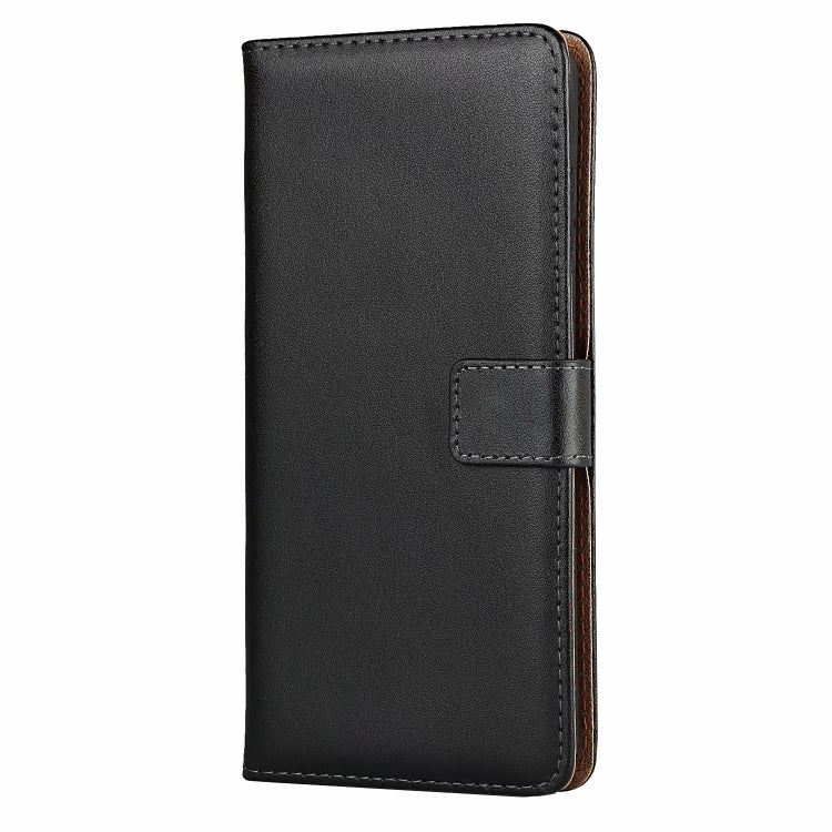 Plain Texture Cowhide Leather Horizontal Flip Case with Magnetic Clasp & Holder & Card Slots & Wallet For Samsung Galaxy A72 5G / 4G(Black)