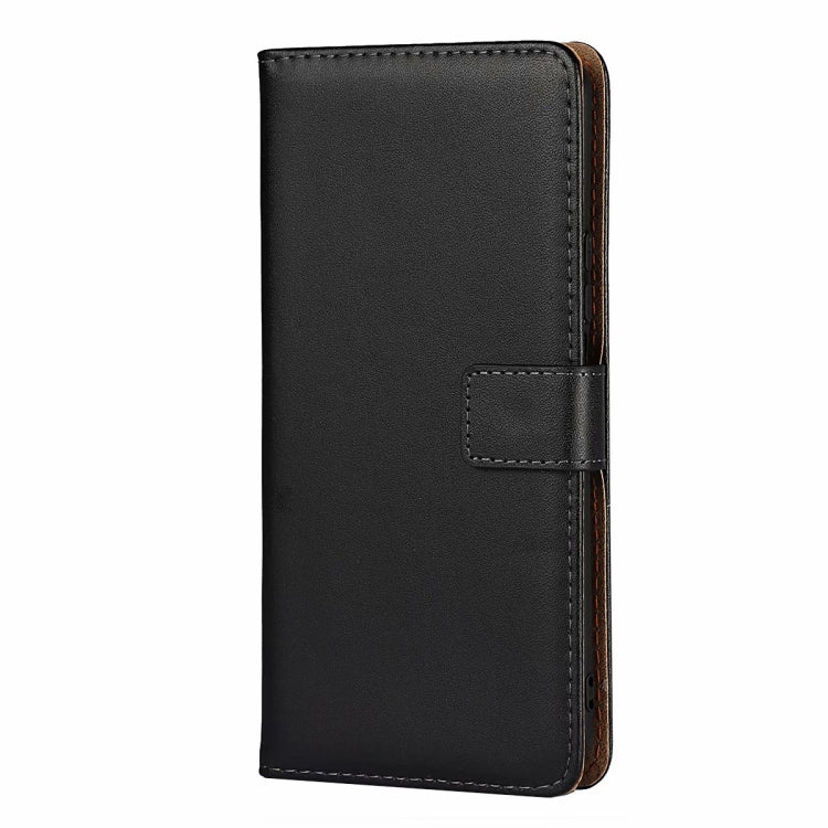 Plain Texture Cowhide Leather Horizontal Flip Case with Magnetic Clasp & Holder & Card Slots & Wallet For Huawei Honor X10 5G(Black)