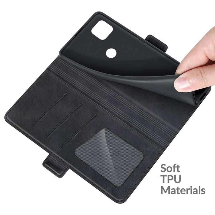 For Motorola Moto One 5G Ace Dual-side Magnetic Buckle Horizontal Flip Leather Case with Holder & Card Slots & Wallet