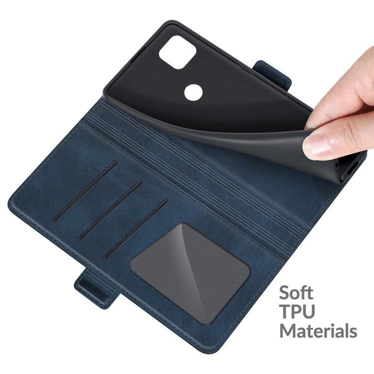 For Motorola Moto One 5G Ace Dual-side Magnetic Buckle Horizontal Flip Leather Case with Holder & Card Slots & Wallet